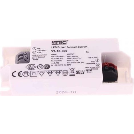 Led Driver CC Corrente Costante 300mA 30V-42VDC Per Alimentare Led Max 13W