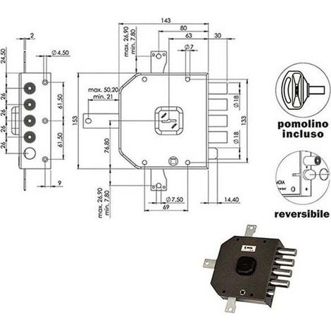 Cerradura Sic.Quíntupl.Sx Dm A416 Moia