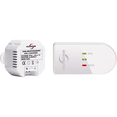 Protector Funk-Abluftsteuerung AS 6020.3 1000 W Weiß, Braun (1/3)