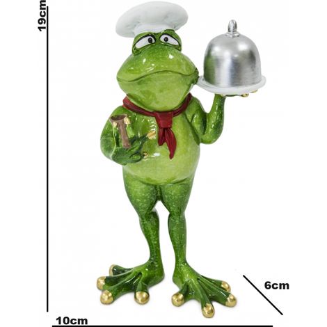 Froschfigur Koch/Chefkoch/Meisterkoch 19x10x6 (1/5)