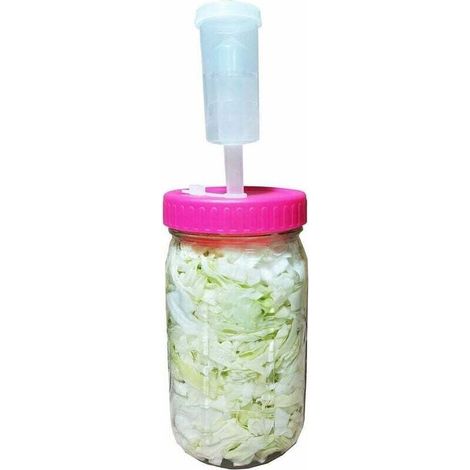 Juego de esclusa de aire de plástico con tapa, cubo de fermentación, para cerveza, encurtidos y salsas, tapa hermética. (1/2)