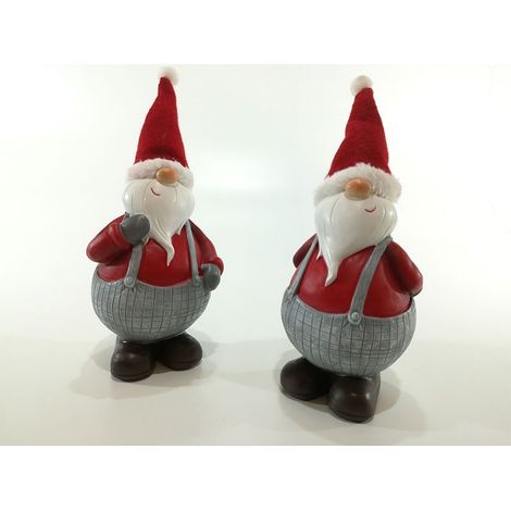 Babbo Natale Rosso H 26CM addobbi natalizi per vetrine decorazioni di natale (1/5)