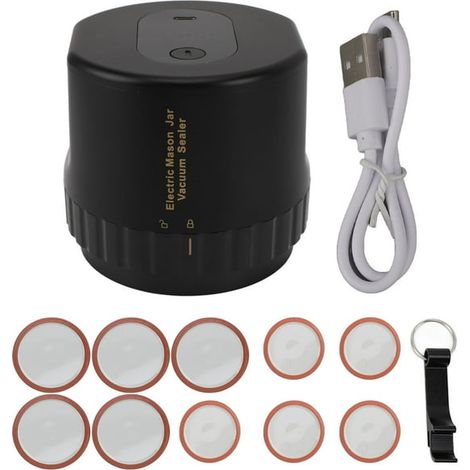 Sealer à vide électrique Mason Jar Rechargeable Automatique sans fil Jar Sealer à vide pour la maison (1/5)
