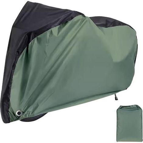 Housse de vélo 210D 200 x 70 x 110 cm Imperméable Résistante aux UV Indéchirable Anti-poussière Avec œillets et poche Bâche de protection pour vélos (1/5)