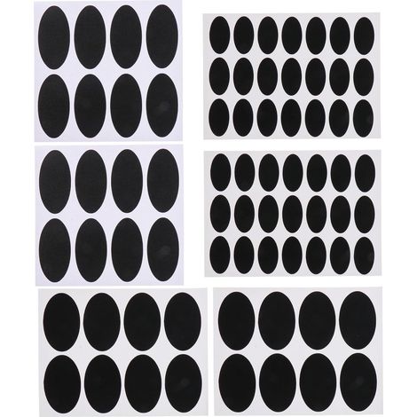 étiquettes autocollantes en PVC noir imperméable pour (1/5)