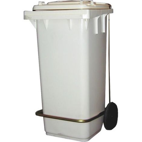 Collecteur de Déchet à Pédale & Roulette 120 Litres - Combisteel