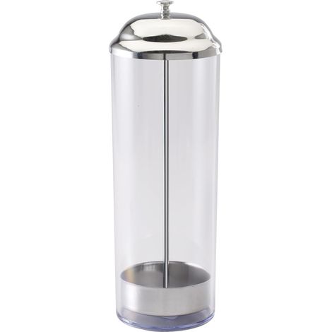 1 Bocal à pailles, Verre borosilicate, Ventouse de fixation, 59x40x31 cm, Pour boutique thé (1/5)
