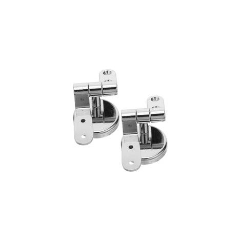 Charnière de Fixation Abattant Wc Alliage de Zinc et Anti-corrosion Compatible Sièges Bois Métal ou Plastique Lot