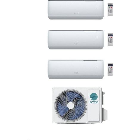 Sendo Climatizzatore Trial Split AEOLOS 9+9+18 con SFM-36OU4-AU2 R-32 Inverter Wi-Fi Optional Classe A++