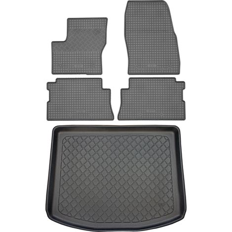 Juego de alfombrillas de goma para coche y alfombrilla para maletero para Ford Kuga II SUV (5 puertas) de febrero de 2013 a marzo de 2020. (1/5)