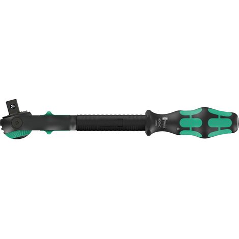 Wera – Cliquet à tête orientable 1/2" – Longueur 277 mm – 72 dents – Angle de reprise 5° – Pour douilles carrées 1/2" – Conception ergonomique pour confort (1/5)