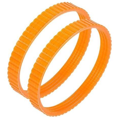 1900B Correa de repuesto dentada para cepilladora eléctrica, 9,6 mm de ancho, naranja, paquete de 2 (1/5)
