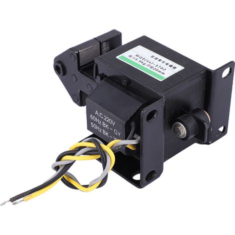 Électroaimant de traction à poussée-traction MQ8(SA)-3702 AC, 220 V CA, 49 N, course 20 mm (1/5)
