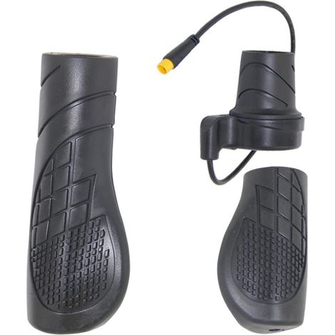 Demi-poignée d'accélérateur pour Conversion de Vélo, Bouchon à Broche, Demi-accélérateur modifié avec Verrouillage en Alliage d'aluminium (20X) (1/4)