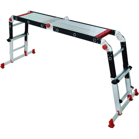 Scala telescopica compatta - Altezza mass. di lavoro 3.40m - SPIDER (1/5)
