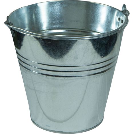 Zinkeimer silbergrau 7L Eimer (1/3)