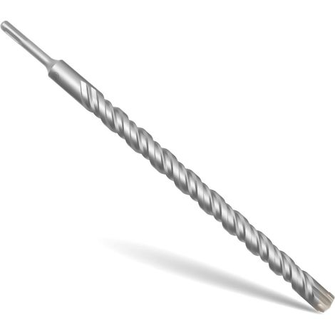Foret SDS Plus 25mm x 400mm,avec 4 taillants en carbure et double vis, pour béton, pierre naturelle (1/5)