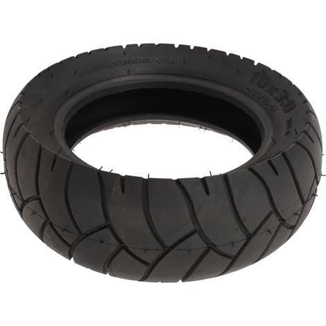 Pneu de rechange extérieur en caoutchouc antidérapant 10x3.0 pour trottinette électrique, offrant un excellent amortissement et une absorption optimale des chocs. (1/5)