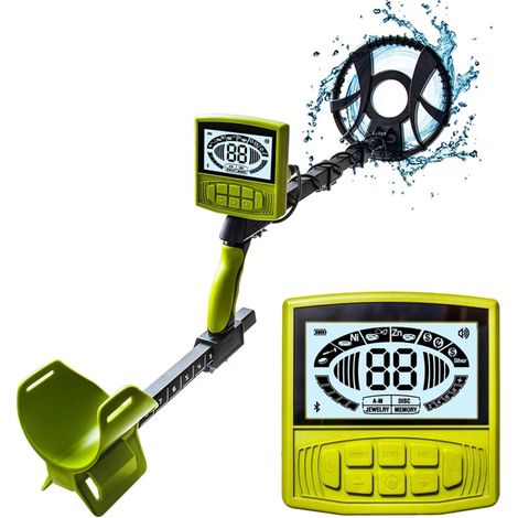 Détecteur de métaux Professionnel, détecteur d'or, Chasseur de trésors, Bobine étanche puissante, Grand écran LCD (1/5)