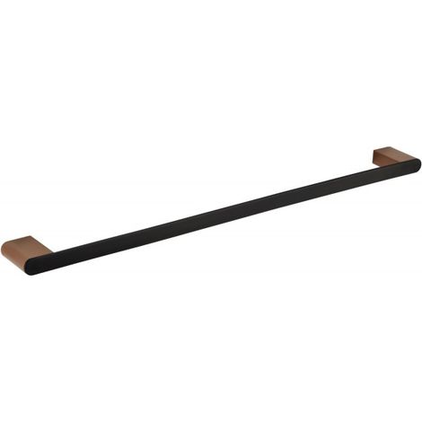 Porte-serviette GALLA en laiton noir et doré 60 x6 x2 cm (1/3)