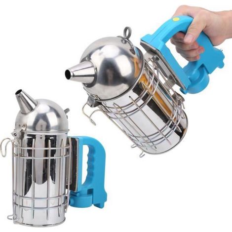 Fumeur d'abeille électrique Émetteur de Fumée Électrique d'Abeille Outil d'Apiculture Dôme en Acier jardin accessoire (1/4)