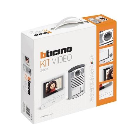 KIT VIDEOCITOFONO VIVAVOCE MONOFAMILIARE BTICINO 364613 CLASSE 100V16B E PULSANTIERA LINEA 2000