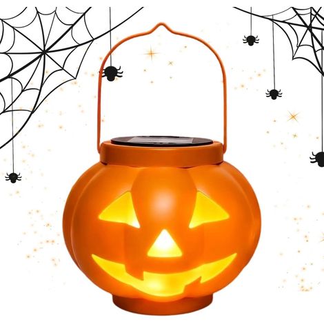 Lanterne solaire Lampe Portable Effrayante Imperméable Décoration de d'Halloween lumineuse Pour le jardin d'automne cour porche patio terrasse allées arbre table mur (1/5)