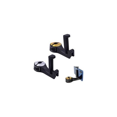 Juego de 2 soportes para teléfono de coche, ganchos para el respaldo del asiento, para colgar bolsos, teléfonos móviles y objetos pequeños. (1/4)