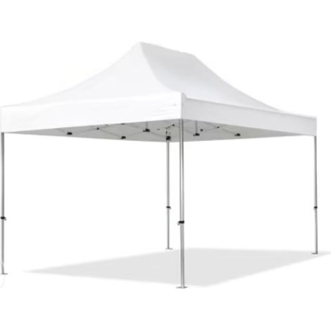Gazebo estensibile Maiori 3x4.5 m bianco in acciaio con sacca trasporto (1/7)