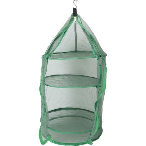 Filet de séchage suspendu vert, anti-poussière, élastique et pliable pour sécher les aliments pour poissons (1/5)