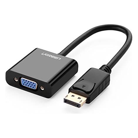 Displayport a VGA, UGREEN 1080p Adaptador DisplayPort a VGA Macho a Hembra para Ordenador, Laptop, Notebook u Otros Dispositivos (1/5)