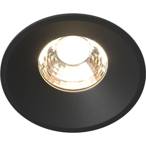 Maytoni Round Spot encastré noir 3000K 840lm (1/5)