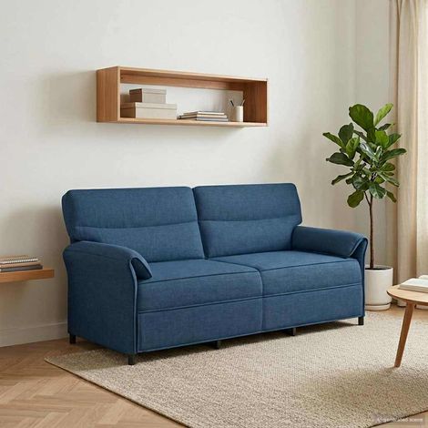 vidaXL Canapé 100% polyester, cadre en métal, MDF, Contreplaqué (1/4)