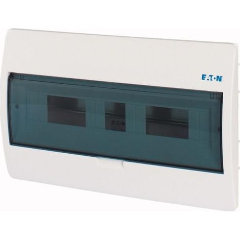 Coffret encastré IP40 1 rangée 18 mod porte transparente 000280355 EATON BC-U-1/18-ECO (1/3)