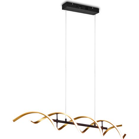 Suspension LED Sequence dorée 104,5cm Trio 341810208 (1/5)
