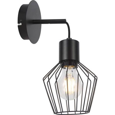 Applique industriale nera in metallo E27 Belano 3538 Rabalux (1/3)