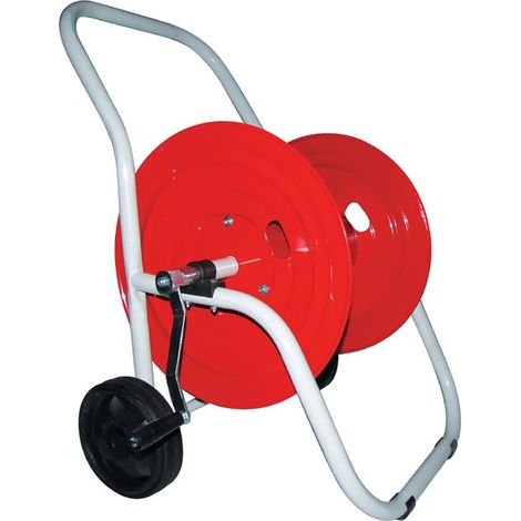 CARRELLO AVVOLGITUBO TUBO MAX 82m MISURA 1/2" CON MANICO E RUOTE VALGARDEN