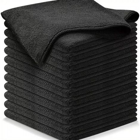 Reinigungstücher – Mikrofasertücher – 30 x 30 cm – Geschirrtücher – 12er-Set – Geeignet für Fenster, Scheiben und Autos (1/4)