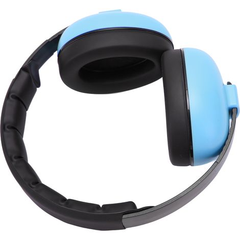 Casque anti-bruit bébé bleu, protection auditive nourrisson, serre-tête insonorisant sommeil, réduction bruit, coquilles rembourrées, 1 pièce, nouveau-né, bébé. (1/5)