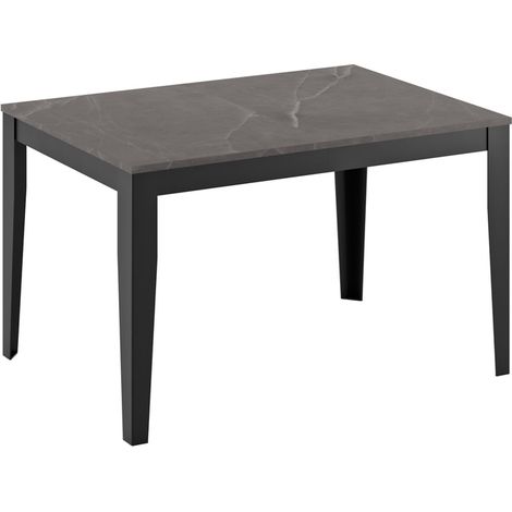 Tavolo allungabile antracite-nero 80 cm x 130- 290 cm H. 76 cm (1/3)