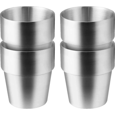 300ml Isolierbecher - Edelstahl-Isolierkaffeetasse, tragbar, 100% auslaufsicher
