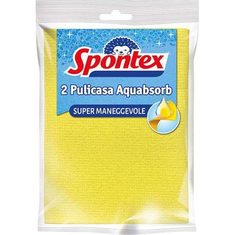 Panno Spugna Aquabsorb Pz 2 Cm 30X30 Spontex
