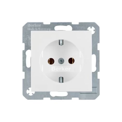 Berker Steckdose SCHUKO S.1/B.3/B.7 polarweiß 41431909 (1/2)