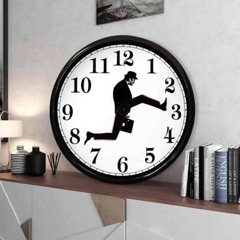 Reloj de pared decorativo "Ministerio de Procedimientos Ridículos" - Reloj de pared silencioso, moderno y divertido (1/5)