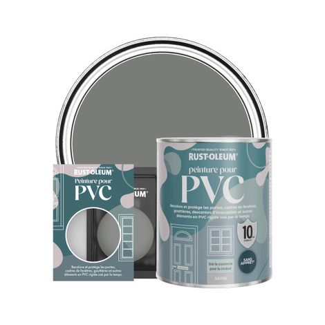 Peinture pour PVC, Finition Satinée - Gris Ombre (1/3)