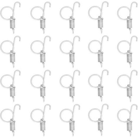 20 ressorts de verrouillage pour portes de cage, mousquetons métalliques, mousquetons multifonctionnels pour portes de cage (1/4)