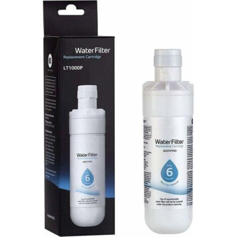LT1000P - Filtre à eau de remplacement pour réfrigérateur de capacité 6 mois / 200 gallons (NSF42, NSF53 et NSF401) ADQ74793501, ADQ75795105 ou AGF80300704, blanc (1/5)