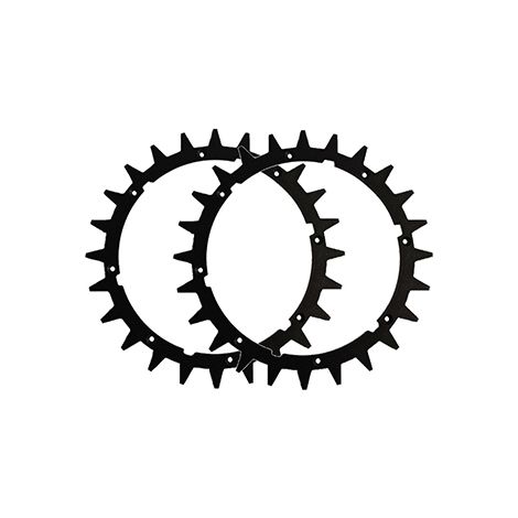 Crampons de roues pour tondeuses robot – Adaptables Worx Landroid L et Kress – Ø 204mm – Performance améliorée pour terrains accidentés