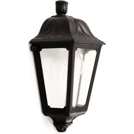 Aplique de pared clásico INDURA mediano 6 Apply mediano E27 42 W IP55 Negro (1/2)