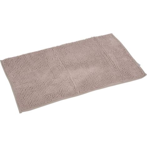 Tapis de Bain Microfibre "Sweety" 45x75cm Taupe (1/2)